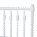 Baxton Studio Denita Spindle 4-Piece Bedroom Set - Farmhouse Platform Bed with Matching Dresser, Chest, and 1-Drawer Nightstand, White, Twin - Alaba-4PC Bedroom Set-White-Twin-1NS