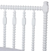 Baxton Studio Callison Spindle Platform Bed - Turned Farmhouse Bed Frame with Spoked Headboard and Sculpted Legs, White, Full - MG0259-White-Full