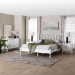 Baxton Studio Callison Spindle 4-Piece Bedroom Set - Farmhouse Platform Bed with Matching Dresser and 2-Drawer Nightstands, White, Full - Eniola-4PC Bedroom Set-White-Full