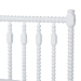 Baxton Studio Denita Spindle 4-Piece Bedroom Set - Farmhouse Platform Bed with Matching Dresser and 1-Drawer Nightstands, White, Full - Alaba-4PC Bedroom Set-White-Full-2NS
