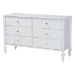 Baxton Studio Callison Spindle 5-Piece Bedroom Set - Farmhouse Platform Bed with Matching Dresser, Chest, and 2-Drawer Nightstands, White, Full - Eniola-5PC Bedroom Set-White-Full