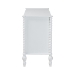Baxton Studio Callison Spindle Dresser - 6-Drawer Farmhouse Horizontal Cabinet with Turned Accents for Bedroom, White - MG9020-White-6DW-Dresser