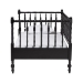 Baxton Studio Callison Spindle Daybed - Turned Farmhouse Sofa Bed with Spoked Frame Border for Living Room, Guest Room, or Kids Room, Black, Twin - MG0259-1-Black-Twin-Daybed