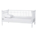 Baxton Studio Callison Spindle Daybed - Turned Farmhouse Sofa Bed with Spoked Frame Border for Living Room, Guest Room, or Kids Room, White, Twin