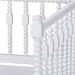 Baxton Studio Callison Spindle Daybed - Turned Farmhouse Sofa Bed with Spoked Frame Border for Living Room, Guest Room, or Kids Room, White, Twin - MG0259-1-White-Twin-Daybed
