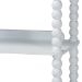 Baxton Studio Lucera Bobbin Display Shelf - 5-Tier Open Frame Vertical Bookcase with Spindle Posts for Living Room or Office, White - MG9011-White-Display Shelf