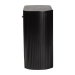 bali & pari Keshet Fluted Wood Storage Cabinet - 2-Door Accent Cabinet with Vertical Slat Panels and Metal Door Pulls for Living Room or Entryway - Keshet-Black-Wooden-2DR-Cabinet