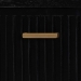 bali & pari Keshet Fluted Wood Storage Cabinet - 2-Door Accent Cabinet with Vertical Slat Panels and Metal Door Pulls for Living Room or Entryway - Keshet-Black-Wooden-2DR-Cabinet