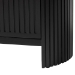 bali & pari Keshet Fluted Wood Storage Cabinet - 2-Door Accent Cabinet with Vertical Slat Panels and Metal Door Pulls for Living Room or Entryway - Keshet-Black-Wooden-2DR-Cabinet