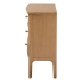 bali & pari Lavi Fluted Wood Chest - 3-Drawer Storage Chest with Textured Drawer Fronts and Round Knobs for Bedroom - Lavi-Antq Beige-Wooden-3DRW-Chest