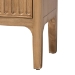 bali & pari Lavi Fluted Wood Chest - 3-Drawer Storage Chest with Textured Drawer Fronts and Round Knobs for Bedroom - Lavi-Antq Beige-Wooden-3DRW-Chest