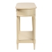 bali & pari Liba Console Table - 3-Drawer Accent Table with Scalloped Detailing and Open Shelf Storage for Hallway, Entryway, or Living Room - Liba-Beige-Wooden-3DRW-Console Table