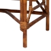 bali & pari Basile Marbled Tortoise Natural Rattan Desk - 2-Drawer Writing Desk with Open Geometric Frame and Woven Detailing for Home Office - WS223-Rattan/Tortoise-Desk