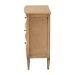 bali & pari Karmel Chest - 3-Drawer Storage Chest with Curved Front and Tapered Legs for Bedroom - Karmel-Antq Beige-Wooden-3DRW-Chest