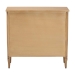 bali & pari Karmel Chest - 3-Drawer Storage Chest with Curved Front and Tapered Legs for Bedroom - Karmel-Antq Beige-Wooden-3DRW-Chest