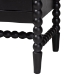 Baxton Studio Brantley Spindle Chest - 4-Drawer Vertical Storage Cabinet with Beaded Frame and Elevated Base for Bedroom, Black - MG9025-Black-4DW-Chest