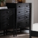 Baxton Studio Brantley Spindle Chest - 4-Drawer Vertical Storage Cabinet with Beaded Frame and Elevated Base for Bedroom, Black - MG9025-Black-4DW-Chest