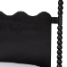 Baxton Studio Brantley Spindle Platform Bed - Farmhouse Bed Frame with Scalloped Headboard and Turned Posts, Black, King - MG0110-6-Black-King