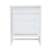 Baxton Studio Brantley Spindle Chest - 4-Drawer Vertical Storage Cabinet with Beaded Frame and Elevated Base for Bedroom, White - MG9025-White-4DW-Chest