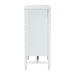 Baxton Studio Brantley Spindle Chest - 4-Drawer Vertical Storage Cabinet with Beaded Frame and Elevated Base for Bedroom, White - MG9025-White-4DW-Chest
