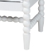 Baxton Studio Brantley Spindle Chest - 4-Drawer Vertical Storage Cabinet with Beaded Frame and Elevated Base for Bedroom, White - MG9025-White-4DW-Chest