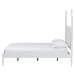 Baxton Studio Brantley Spindle Platform Bed - Farmhouse Bed Frame with Scalloped Headboard and Turned Posts, White, King - MG0110-6-White-King