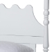 Baxton Studio Hoffman 4-Piece Scalloped Bedroom Set - Farmhouse Bed Frame with Matching Dresser, Chest, and 2-Drawer Nightstand, White, King - Enitan-4PC Bedroom Set-White-King-1NS