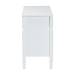 Baxton Studio Hoffman Dresser - 6-Drawer Horizontal Storage Cabinet with Scalloped Apron and Turned Legs for Bedroom, White - MG9022-White-6DW-Dresser