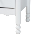 Baxton Studio Hoffman Chest - 4-Drawer Vertical Storage Cabinet with Scalloped Apron and Turned Legs for Bedroom, White - MG9022-White-4DW-Chest
