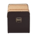 Baxton Studio Manton Storage Trunk - Decorative Storage Chest with Hinged Top and Woven Exterior for Living Room or Bedroom - JY25B016-Large-Wooden Trunk