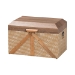 Baxton Studio Kande Storage Trunk - Decorative Storage Chest with Hinged Top and Woven Exterior for Living Room or Bedroom