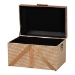 Baxton Studio Kande Storage Trunk - Decorative Storage Chest with Hinged Top and Woven Exterior for Living Room or Bedroom - JY25B018-Large-Wooden Trunk