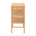 bali & pari Vivan Natural Rattan Storage Cabinet - 2-Tier Handwoven Wicker Accent Cabinet with Double Doors and Elevated Base, Natural Brown - Vivan-SVN2630A-Natural-Cabinet