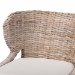 bali & pari Niesha Kubu Rattan Counter Stool with Cushion - Handwoven Wicker Accent Stool with Flared Arms Design for Kitchen Island - MD-39928-Luca Grey/NT Rattan-Cushion-CS