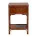 bali & pari Basile Marbled Tortoise Natural Rattan End Table - Handwoven Wicker Accent Table with Geometric Overlay Drawer and Open Shelf for Living Room - WS220-Rattan/Tortoise-Side Table