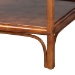bali & pari Basile Marbled Tortoise Natural Rattan End Table - Handwoven Wicker Accent Table with Geometric Overlay Drawer and Open Shelf for Living Room - WS220-Rattan/Tortoise-Side Table