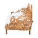 bali & pari Aves Natural Rattan Daybed with Decorative Flamingo Frame - Handwoven Wicker Lounge Bed with Boho Coastal Frame for Living Room, Bedroom, or Sunroom, Twin - Aves-Light Honey Rattan No Mattress-Daybed