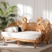 bali & pari Aves Natural Rattan Daybed with Decorative Flamingo Frame - Handwoven Wicker Lounge Bed with Boho Coastal Frame for Living Room, Bedroom, or Sunroom, Twin - Aves-Light Honey Rattan No Mattress-Daybed