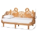 bali & pari Aves Natural Rattan Daybed with Decorative Flamingo Frame - Handwoven Wicker Lounge Bed with Boho Coastal Frame for Living Room, Bedroom, or Sunroom, Twin - Aves-Light Honey Rattan No Mattress-Daybed