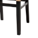 bali & pari Lesia Natural Rattan Dining Chair with Cushion - Handwoven Wicker Side Chair with Mahogany Wood Frame, Coastal Boho Style Seating for Kitchen or Dining Room, Espresso Brown - Lesia-MDN-Dark Brown-Cushion-DC