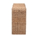 bali & pari Alda Handwoven Seagrass Console Table - Rustic Wicker Waterfall Accent Table for Living Room, Hallway, or Entryway - Alda-Light Honey Rattan-Console Table
