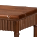 bali & pari Alessa Mahogany Wood Console Table - Fluted Wood Accent Table with Bamboo Motif and Two-Tier Display for Living Room, Entryway, or Hallway, 32 in. - Alessa-Light Brown Wooden-32in-Console Table
