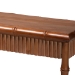 bali & pari Alessa Mahogany Wood Console Table - Fluted Wood Accent Table with Bamboo Motif and Two-Tier Display for Living Room, Entryway, or Hallway, 54 in. - Alessa-Light Brown Wooden-54in-Console Table