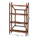 bali & pari Basile Marbled Tortoise Rattan 4-Tier Wall Display Shelf - Decorative Floating Wicker Storage Organizer for Living Room, Bedroom, or Entryway - WS198-Tortoise Rattan-Shelf