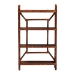 bali & pari Basile Marbled Tortoise Rattan 4-Tier Wall Display Shelf - Decorative Floating Wicker Storage Organizer for Living Room, Bedroom, or Entryway - WS198-Tortoise Rattan-Shelf