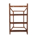 bali & pari Basile Marbled Tortoise Rattan 4-Tier Wall Display Shelf - Decorative Floating Wicker Storage Organizer for Living Room, Bedroom, or Entryway - WS198-Tortoise Rattan-Shelf