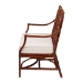 bali & pari Aella Marbled Tortoise Natural Rattan Loveseat Bench with Cushion - Handcrafted Boho Style Settee with Open Back and Curved Arms for Living Room, Entryway or Sunroom - Amadea-Tortoise/Rattan-Cushion-Sofa