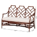bali & pari Aella Marbled Tortoise Natural Rattan Loveseat Bench with Cushion - Handcrafted Boho Style Settee with Open Back and Curved Arms for Living Room, Entryway or Sunroom - Amadea-Tortoise/Rattan-Cushion-Sofa