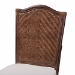 bali & pari Mahdis Natural Rattan 2-Piece Dining Chair Set with Cushion - Handwoven Wicker Accent Chair with Woven Chevron Back for Kitchen or Dining Room - WS231-Coffee Bean/Rattan-Cushion-DC