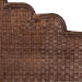 bali & pari Raphaela Natural Rattan Standalone Headboard - Handwoven Wicker Panel Headboard with Stepped Detailing, Queen - WS238-Coffee Bean/Rattan-HB-Queen